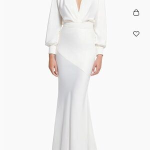 Zhivago Signature Betsy Bias-cut Gown in Ivory